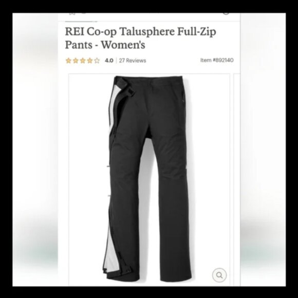 EUC REI Talusphere Full Zip Waterproof Packable Hiking Pants MP - Picture 3 of 16